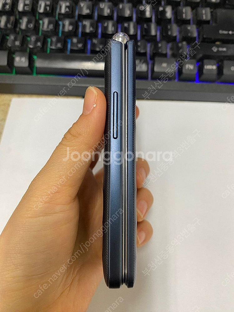 010744 KT 갤럭시폴더 블루 A급 8GB 효도폰 ...--5