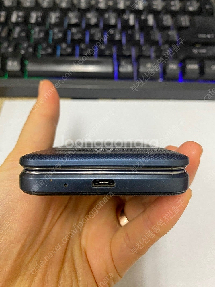 010744 KT 갤럭시폴더 블루 A급 8GB 효도폰 ...--6