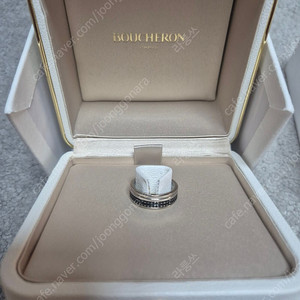 부쉐론 콰트로 블랙 에디션 웨딩 밴드 라지 58호