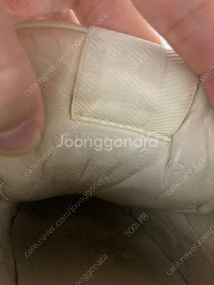 100% 정품 롸이톤 남성 구찌 로고 레더 스니커즈 팝...--2