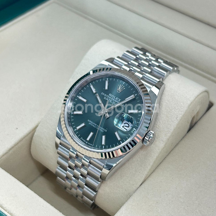 [팝니다] [새제품] 롤렉스 데이트저스트 36mm 민트 그린 바 인덱스 126234 - 2025년 (10000484...--1