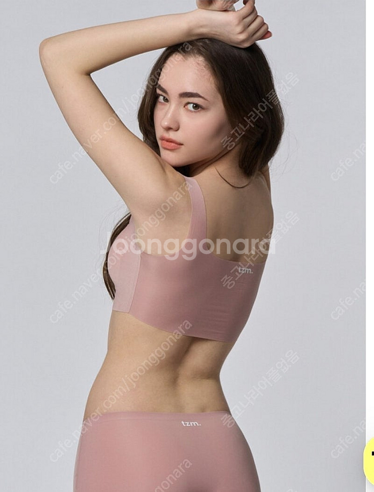 (새상품)더잠 TZM 이지핏 스퀘어 브라탑 +팬티 세트...--2