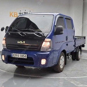 중고트럭매매 더 뉴 봉고3 카고 1톤 더블캡 중고화물차매매 파란색 2023년식 19,016km 1.0톤/더블캡/초장축 GLS 사회초년생 중고차