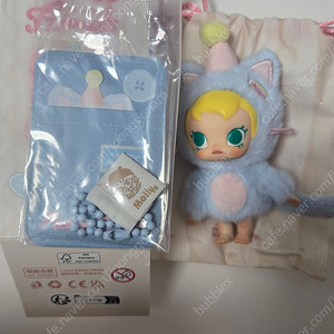 [새상품]팝마트 베이비몰리 주머니 고양이 인형 키링