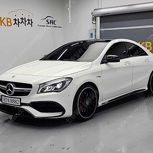 벤츠 CLA 중고 벤츠 CLA클래스 중고 흰색 2019년식 33,604km CLA 45 AMG 4MATIC 24시간 상담가능