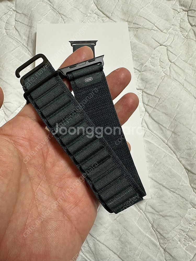 애플워치 정품 스트랩 알파인루프 다크그린 49mm M ...--0