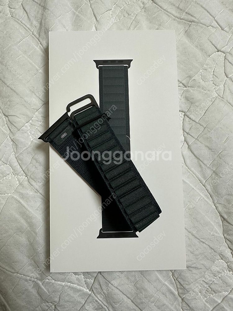 애플워치 정품 스트랩 알파인루프 다크그린 49mm M ...--1