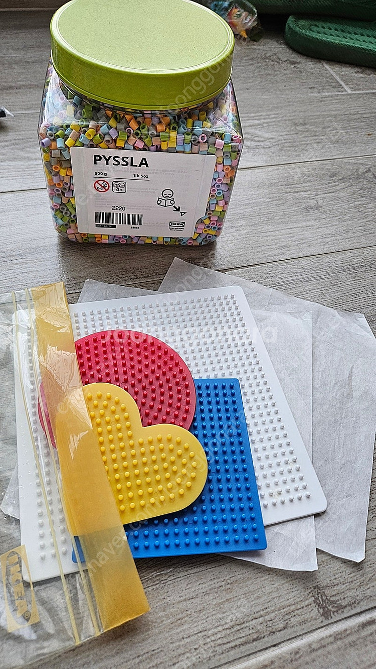 디폼블럭(툭툭블럭) 대용량과 도안, 이케아 PYSSLA...--2