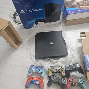 PS4 pro 플스4 프로 7017b+ 파포인트슈팅건+패드6개 싸게 판매합니다. 풀박스
