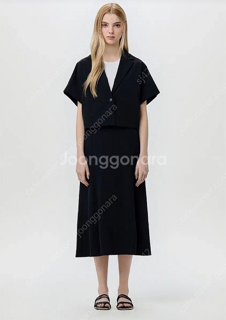(1회착용)한섬 DKNY 24SS 스팅레이 슬팅리브자켓...--0