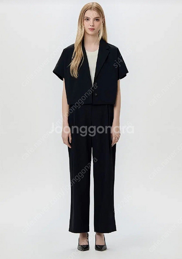 (1회착용)한섬 DKNY 24SS 스팅레이 슬팅리브자켓...--4