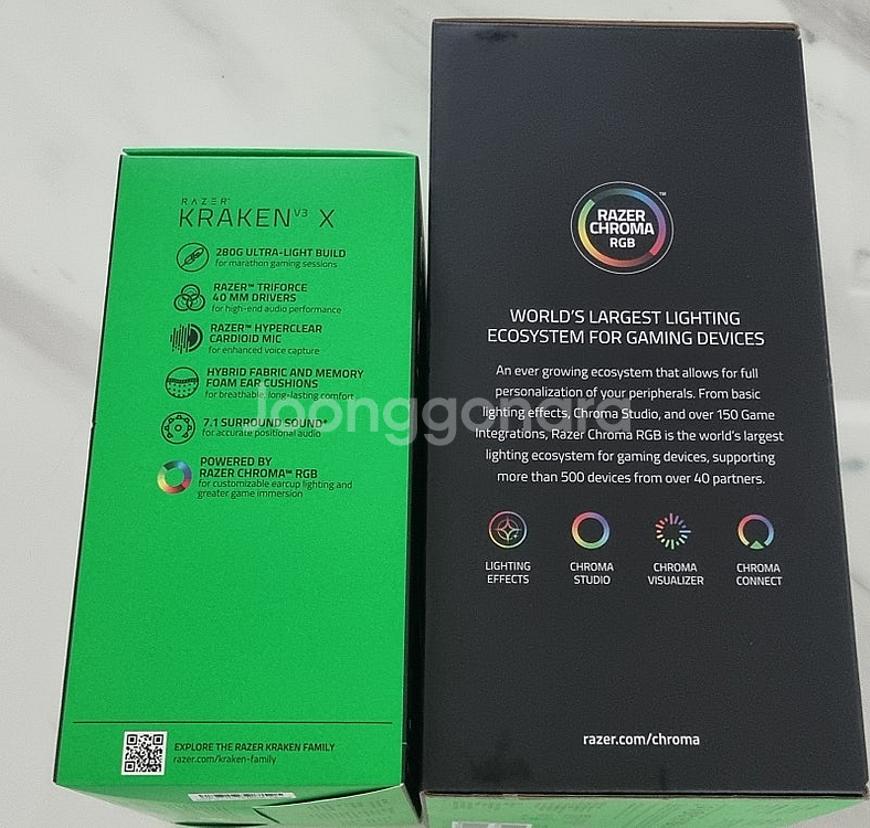 RAZER 레이저 게이밍헤드셋 크라켄 V3 X + 헤드...--2