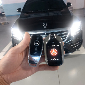벤츠 S클래스, GLS, E클래스, GLC, A클래스, B클래스, C클래스 차량키 디지털키 전환, 근접도어 기능 탑재 및 브랜드로고 적용