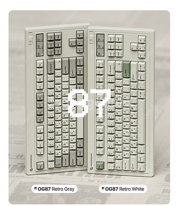 FL-esports og87 키보드 레트로그레이 저소음...--0