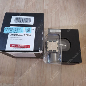 amd 라이젠 7600 cpu 정품/ 쿨러 포함