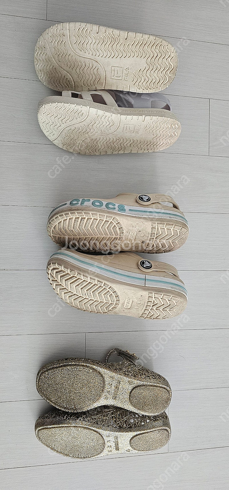 미니멜리사 크록스 휠라 C12 190 사이즈 샌들 3켤...--1