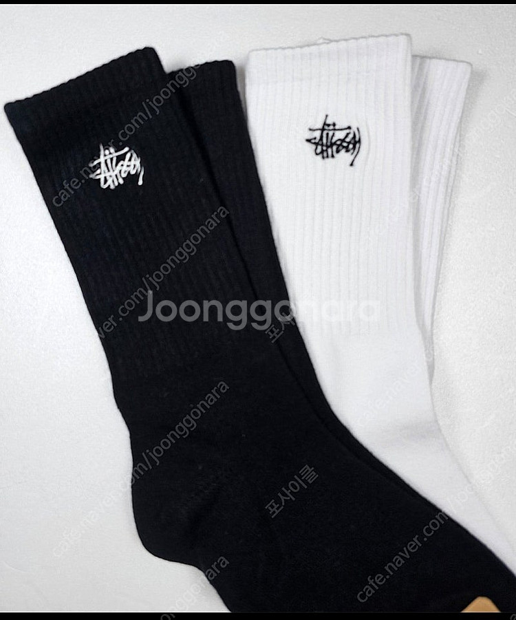 5켤레 15,000원) 기본두께 스투시 장목 크루양말 ...--0