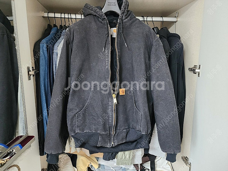 칼하트 j130 샌드스톤 블랙 M사이즈 상태 좋음--0