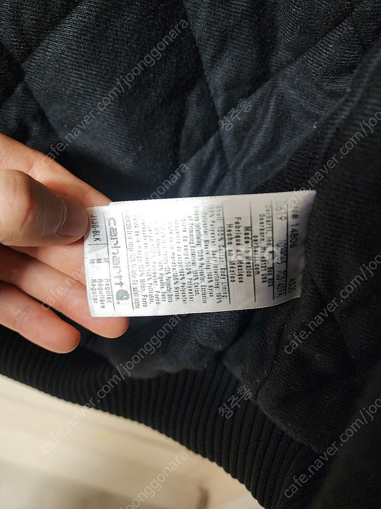 칼하트 j130 샌드스톤 블랙 M사이즈 상태 좋음--4