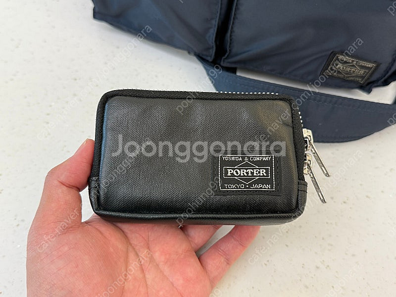 포터 코인케이스 카드지갑 블랙--0