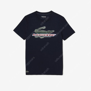 라코스테 뉴 아트웍 반팔 티셔츠 네이비