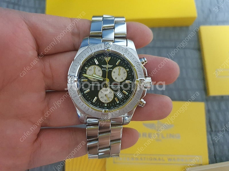 정품 브라이틀링 a73380 콜트 크로노 41 mm 판...--0