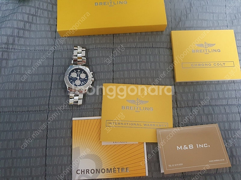 정품 브라이틀링 a73380 콜트 크로노 41 mm 판...--1