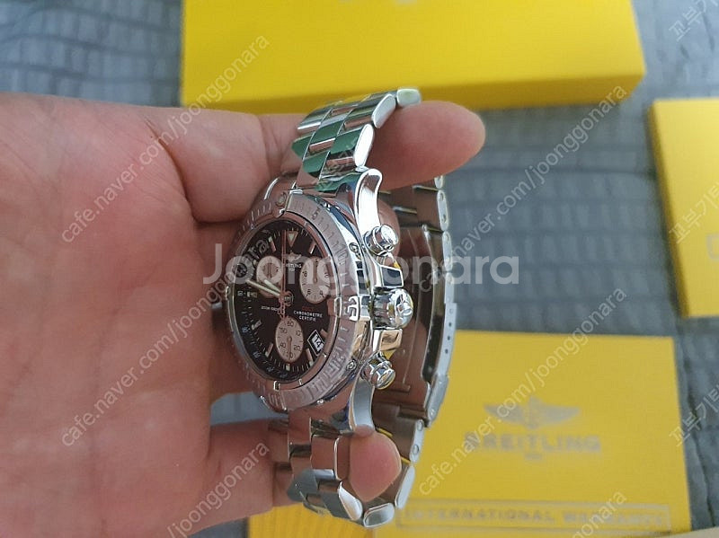 정품 브라이틀링 a73380 콜트 크로노 41 mm 판...--2