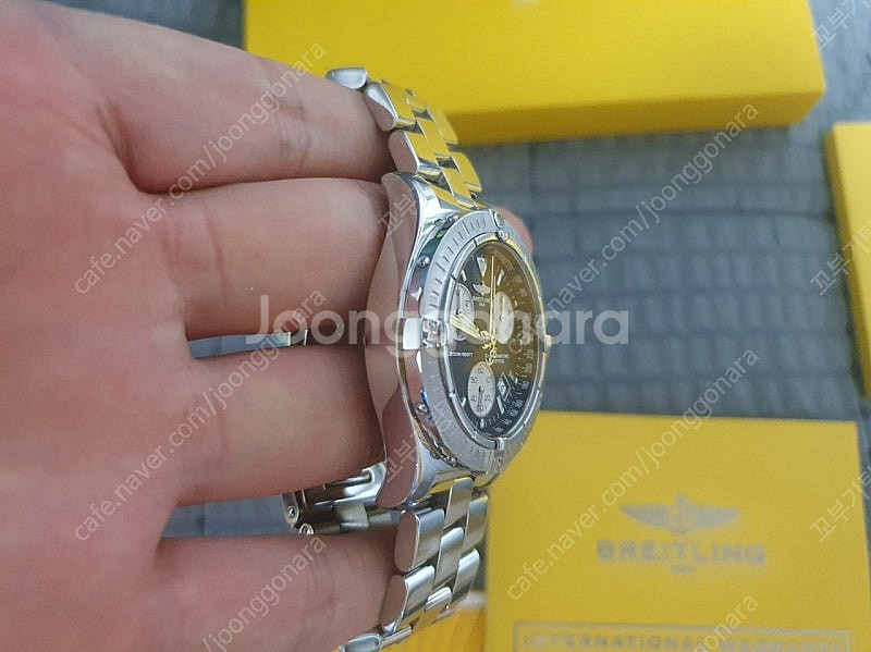 정품 브라이틀링 a73380 콜트 크로노 41 mm 판...--3