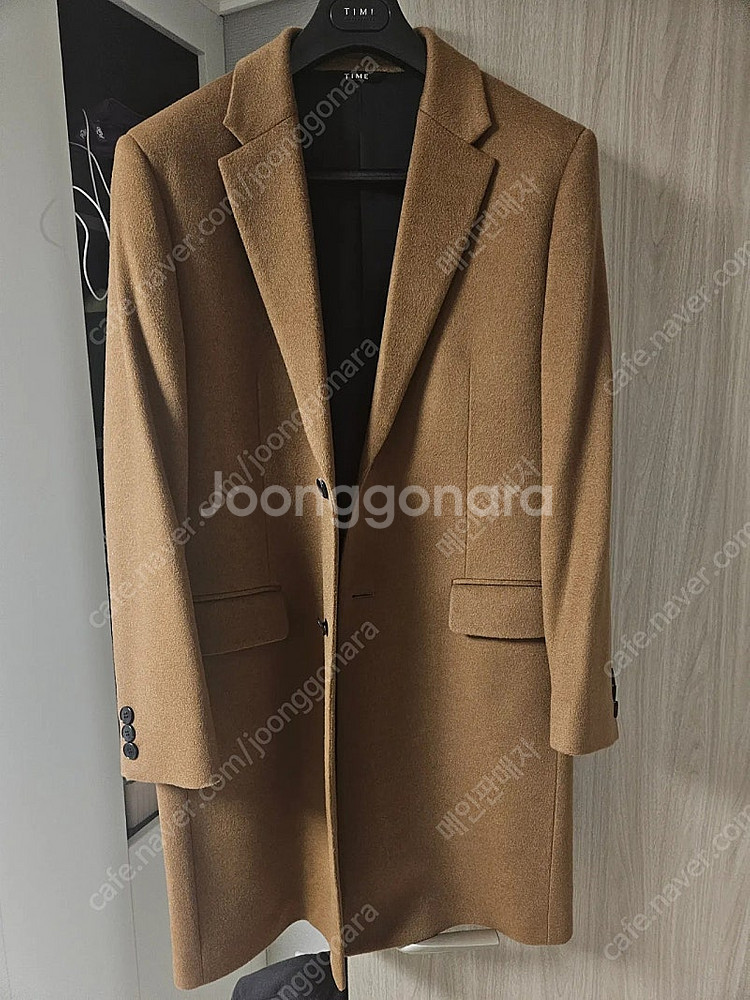 미착용) 타임옴므 캐시미어 코트 브라운 팝니다 100사...--8