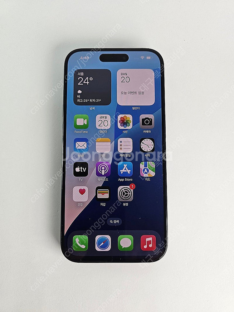 아이폰15프로 128GB 블루 특S급 공기계 중고폰 알...--0