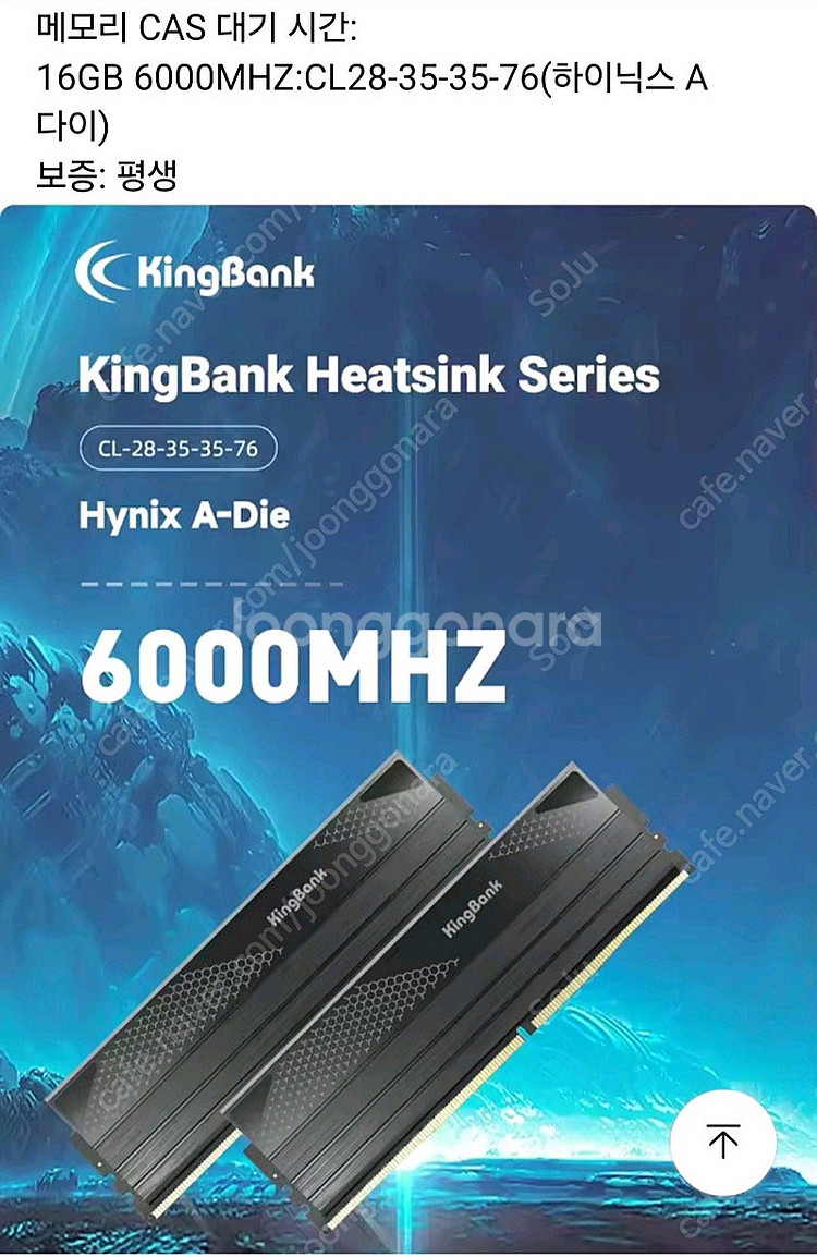 킹뱅크 DDR5 32gb(16x2) 6000Mhz cl...--1