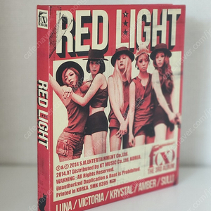 에프엑스 f(x) 레드라이트 red light B버전 앨범 판매