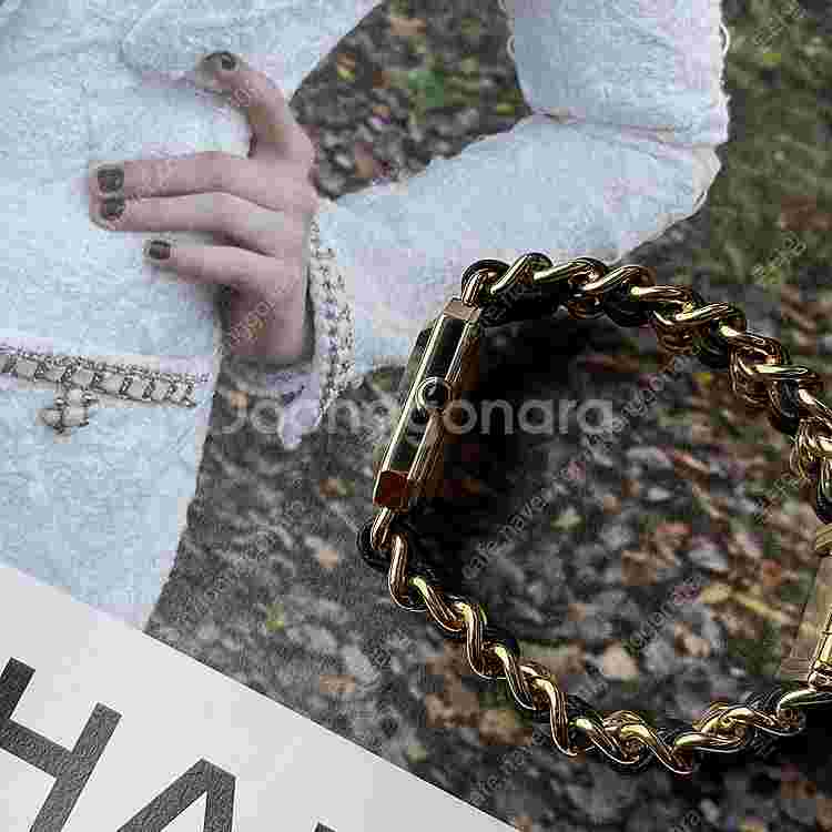 샤넬 프리미에르 쿼츠 20mm 금도금 빈티지 CHANE...--2