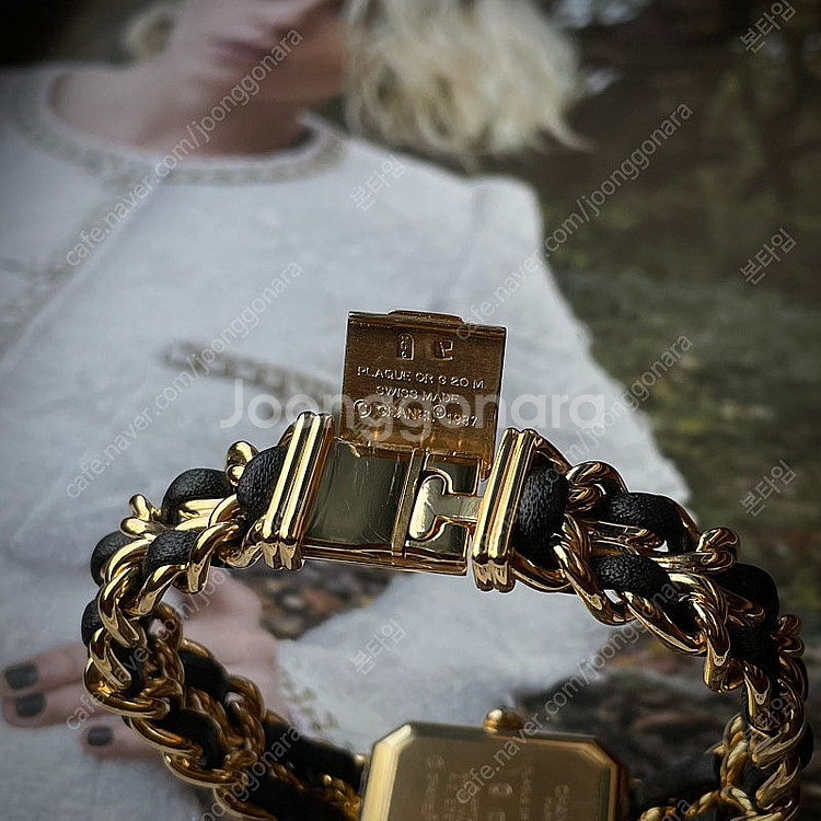 샤넬 프리미에르 쿼츠 20mm 금도금 빈티지 CHANE...--7