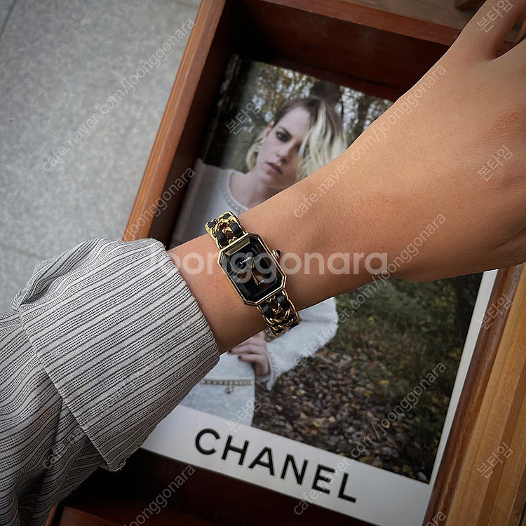 샤넬 프리미에르 쿼츠 20mm 금도금 빈티지 CHANE...--9