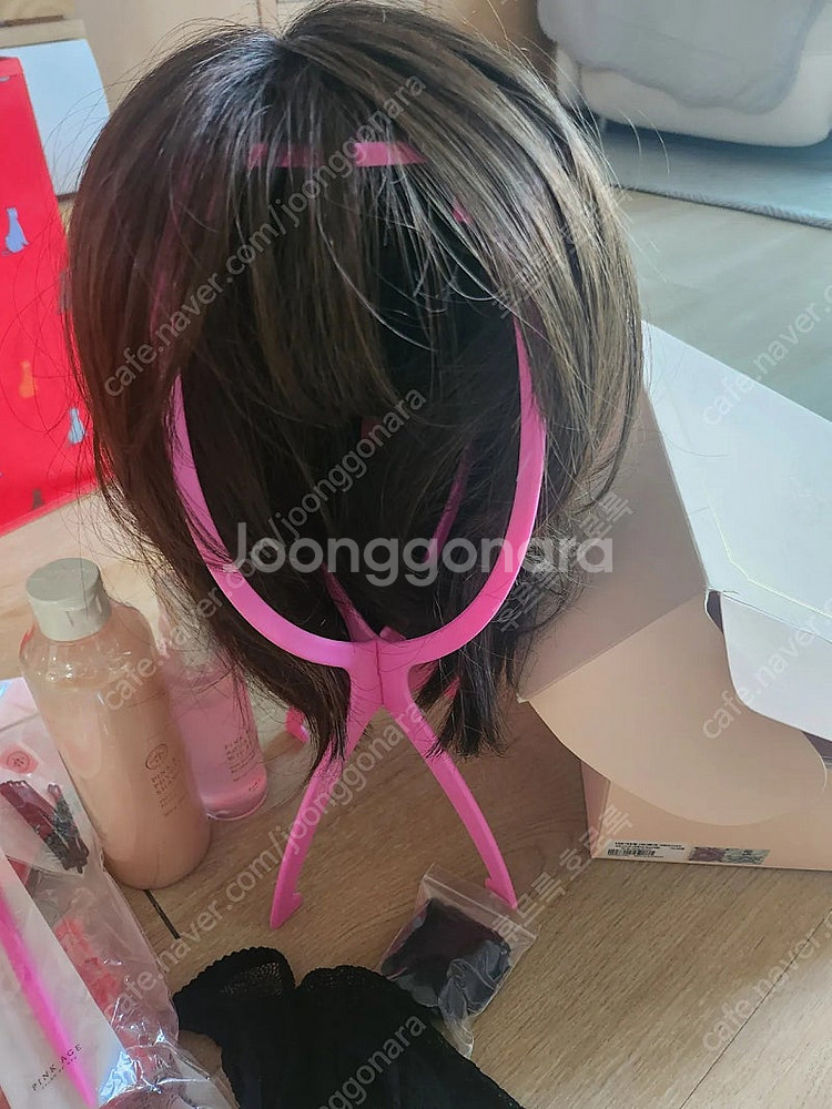 핑크에이지 소피아 단발 가발--1