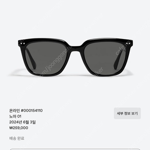 젠틀몬스터 노마 01 선글라스 NOMA