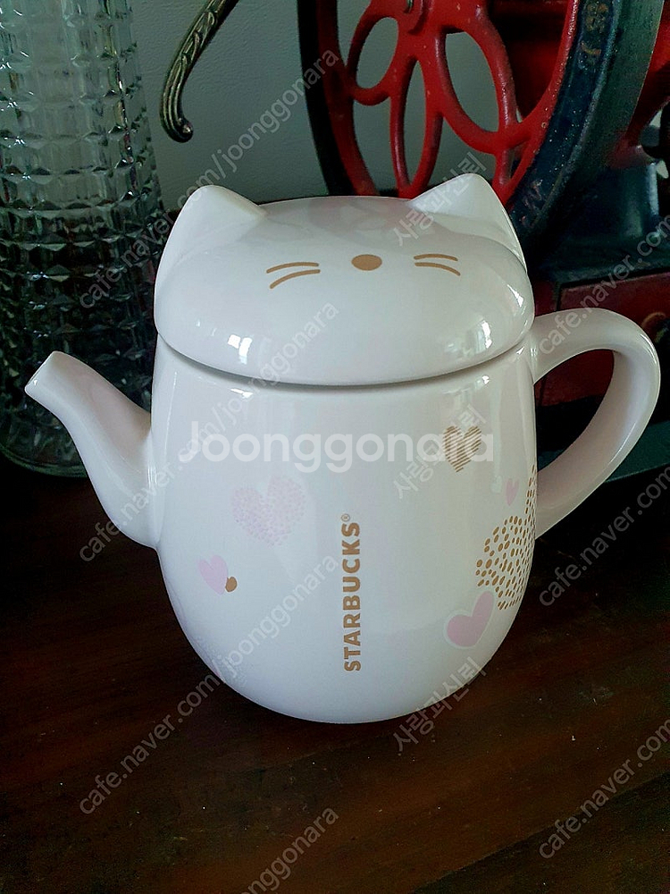 2018년 스타벅스 바렌타인 한정판 고양이티팟--0