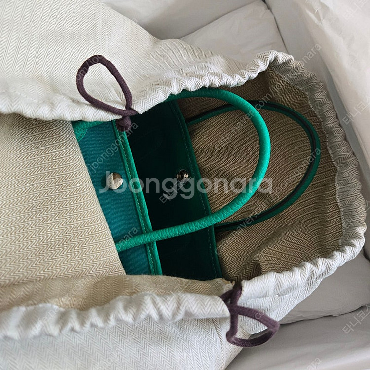 에르메스 가든파티 30 캔버스 말라카이트--0