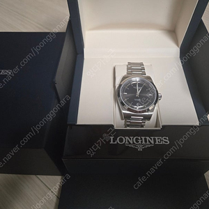 론진 콘퀘스트 38mm 검판 신형 (거의 새것)