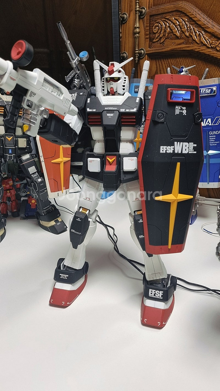 건프라 도색작 메가급 퍼스트건담 쿠니오 블랙--0