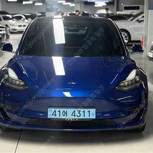 모델3중고 테슬라 중고 파란색 2020년식 57,234km 스탠다드 레인지 플러스 수원중고차