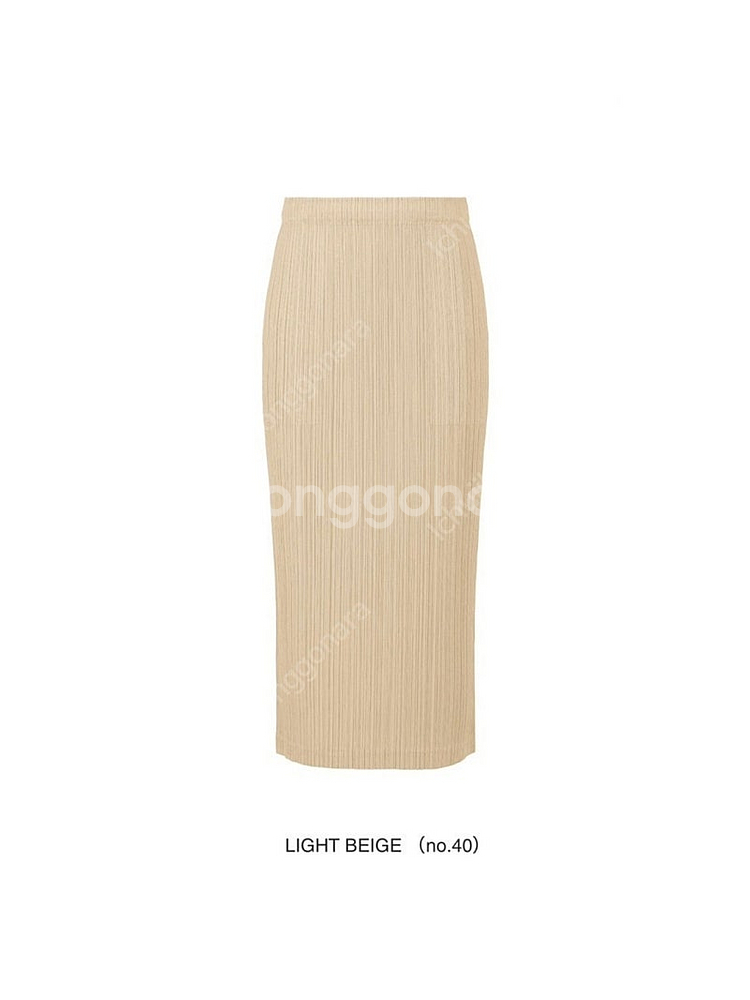 플리츠플리즈 미스트,씨커스커트 베이지~--3