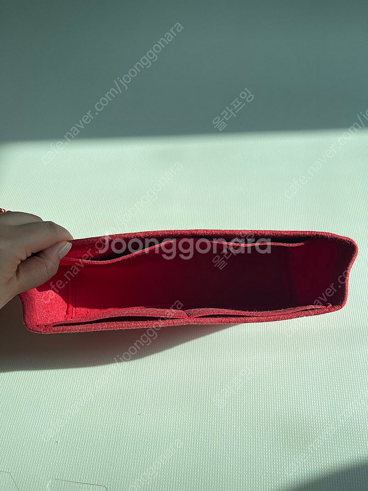 (정품) 멀버리 릴리백 체인백 미디움 레드 보증서 있음--8