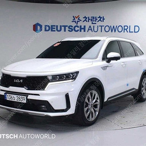 쏘렌토 중고 신형 쏘렌토 MQ4 중고 쏘렌토 중고차 흰색 2023년식 25,845km 가솔린 2.5T 2WD 노블레스 중고차카페