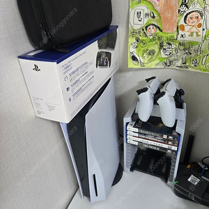 PS5 디스크, 듀얼센스, 게임 타이틀(사진참고), PS포탈, 게임수납함, 듀얼센스 충전대 풀셋 일괄판매