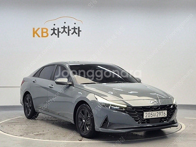 아반떼 중고차 아반떼 하이브리드 중고 차 회색 2021...--5