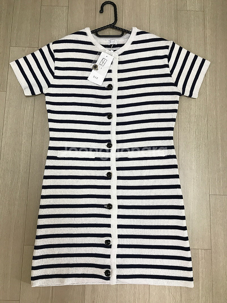 시에 모노 니트 드레스 SIE 원피스 네이비 믹스 택달린 새제품 플로움 로트르드민 에트몽 시티브리즈 루에브르 룩캐스...--4