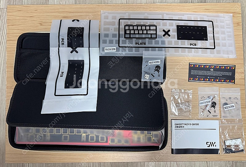 Qwertykeys QK100 키보드 레드--6